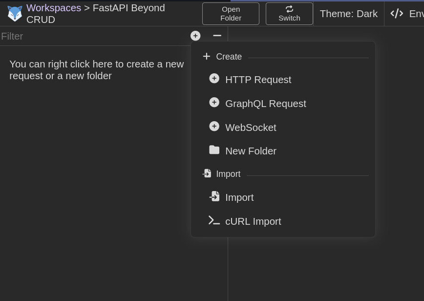 Creating an HTTP request