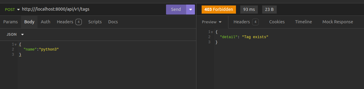 create tag that exists