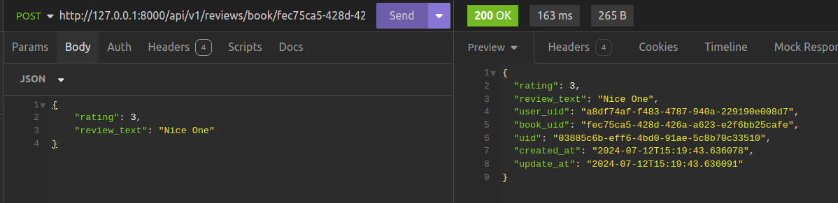 add a review to a book