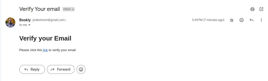 confirm if email has been sent