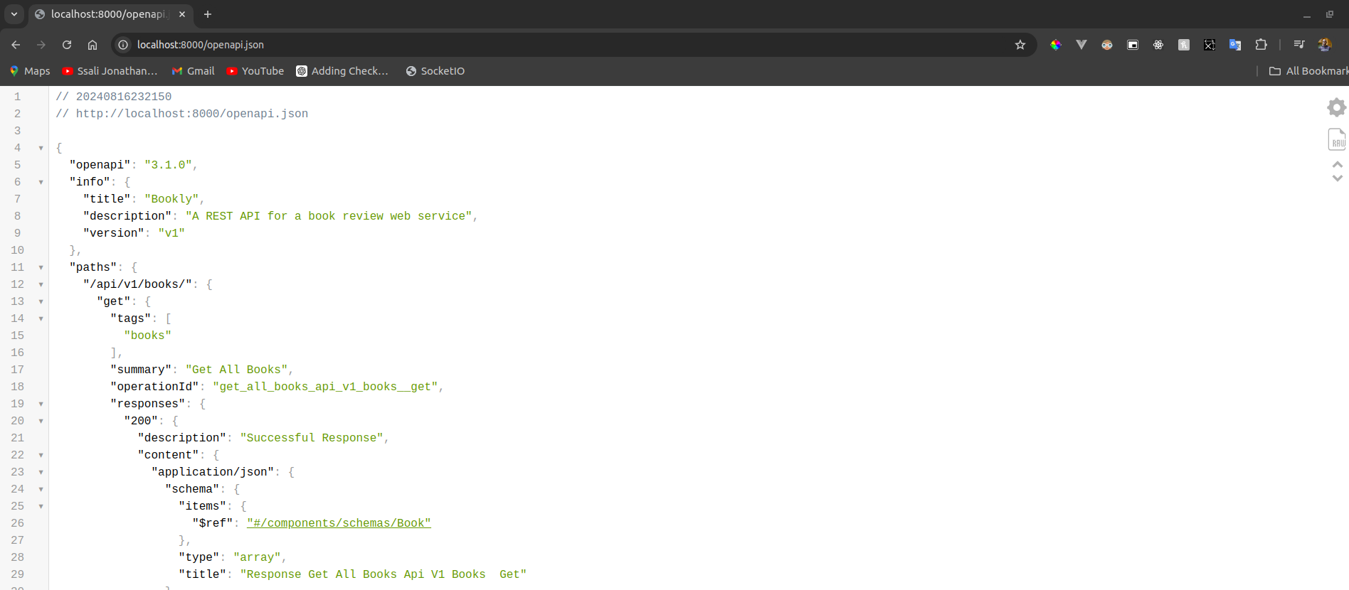 the OpenAPI specification